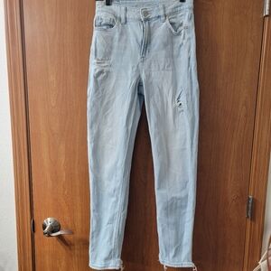 BOGO American Eagle Light Wash Stretch Mom Jeans Size 0 Regular